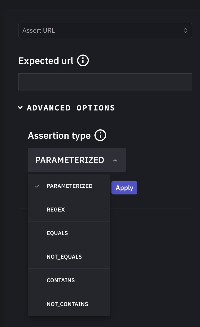 Assert URL