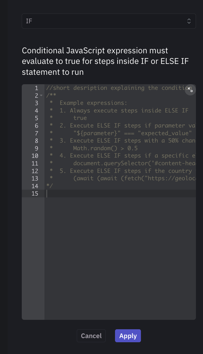 IF conditional